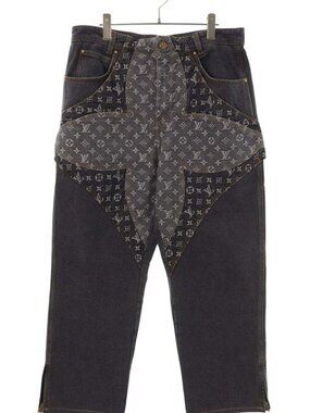Louis Vuitton Monogram Flower Denim Pants 33